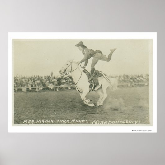 Poster Bea Kirnan triche équitation. (Devant)