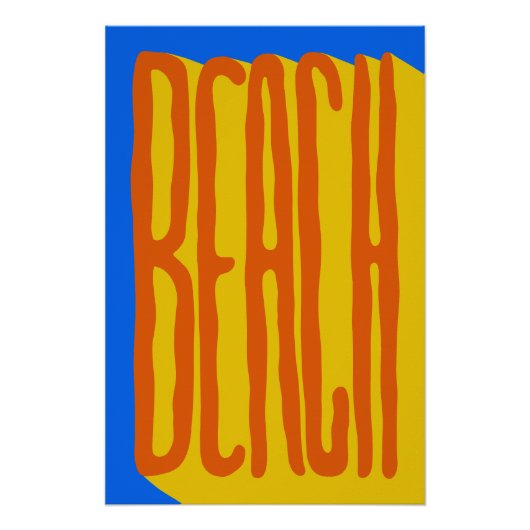 Poster Beach (Devant)