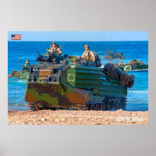 Poster BEACH ARMOR - Véhicule amphibie d'assaut (Devant)