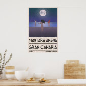 Poster Beach Art Print - Three Figures Walking Toward (Cuisine)