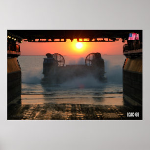 POSTER BEACH ASSAULT - LCAC-68