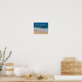 Poster Beach Bliss Palm Coast Tropical Dream Texte person (Cuisine)