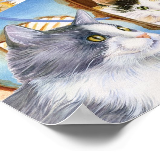 Poster Beach Bum Kittens (Coin)