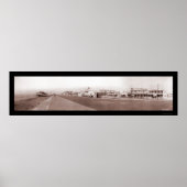 Poster Beach Galveston, TX Photo 1910 (Devant)