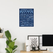 Poster Beach House Rules (Bureau à domicile)