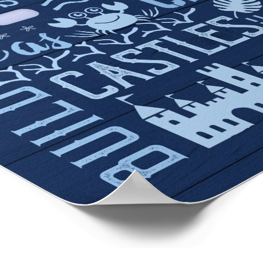 Poster Beach House Rules (Coin)