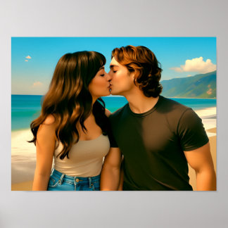 Poster Beach Kiss