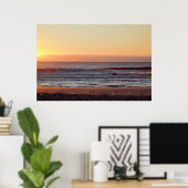 Poster Beach Ocean Sunrise Photo (Bureau à domicile)