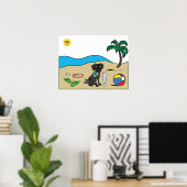 Poster Beach Pup (Bureau à domicile)