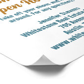 Poster Beach Real Estate Company Custom Open House (Coin)