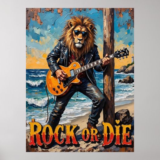 Poster Beach Rocker : Lion (Devant)