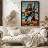 Poster Beach Rocker : Lion