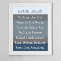 Beach Rules Modern Colorbloc