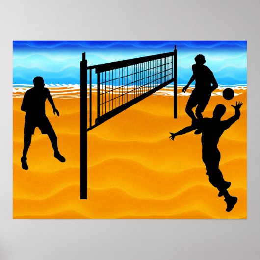 Poster Beach Volleyball (Devant)