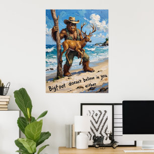 Poster Beachcomber Bigfoot : Une découverte inattendue