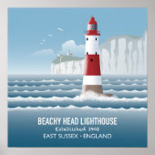 Poster Beachy Head Lighthouse (Devant)