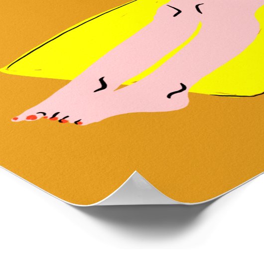 Poster Beachy Keen - Jaune (Coin)