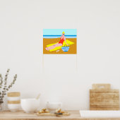 Poster Beachy Keen - Jaune (Cuisine)