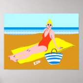 Poster Beachy Keen - Jaune (Devant)