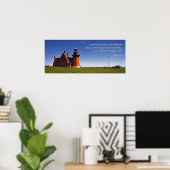 Poster Beacon of Southeast Block Island ( With Words)) (Bureau à domicile)