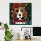 Poster Beagle (Bureau à domicile)