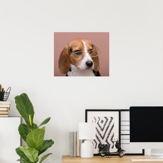 Poster Beagle (Bureau à domicile)