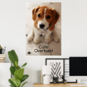 Poster Beagle (Bureau à domicile)