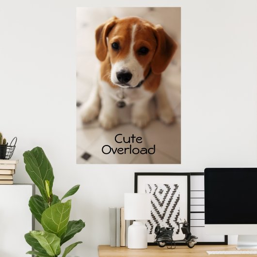 Poster Beagle (Bureau à domicile)