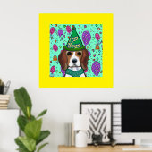 POSTER BEAGLE (Bureau à domicile)