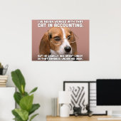 Poster Beagle (Bureau à domicile)
