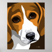 Poster beagle (Devant)