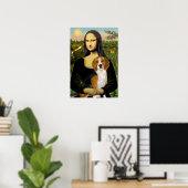Poster Beagle 7 - Mona Lisa (Bureau à domicile)