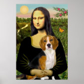 Poster Beagle 7 - Mona Lisa (Devant)