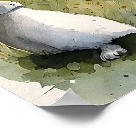 Poster Beagle - Art Chien Imprimer (Coin)