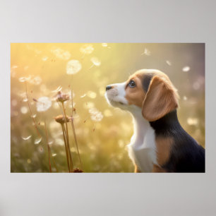Poster Beagle chien animal animal animal animal paisible
