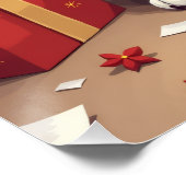 Poster Beagle Christmas Morning Gift-Unboxing Painting (Coin)