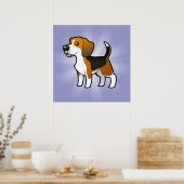 Poster Beagle de dessin (Cuisine)
