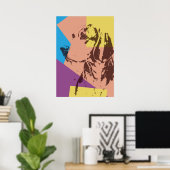 Poster Beagle d'effet Pop Art (Bureau à domicile)