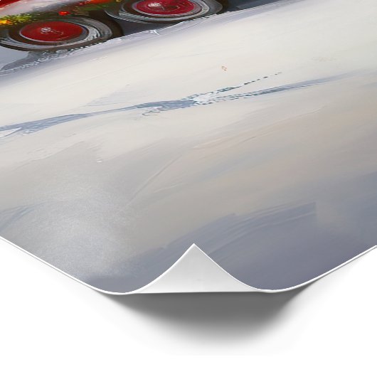 Poster Beagle d'hiver Caravan Christmas Adventure (Coin)