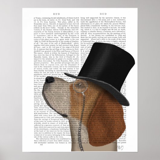 Poster Beagle, Hound officiel et Casquette (Devant)
