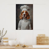 Poster Beagle In Chefs Hat Poster, Pet Poster, Beagle In (Cuisine)