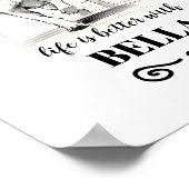 Poster Beagle Life est meilleur avec Custom Dog Name (Coin)