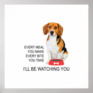 Poster Beagle Maman Va Regarder Beagle