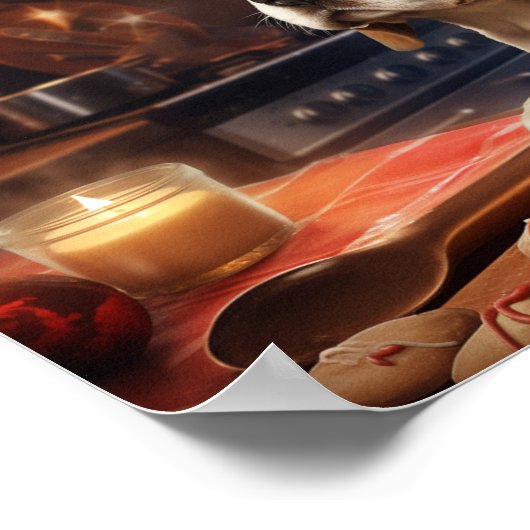 Poster Beagle Noël Cookies Festive Festive (Coin)