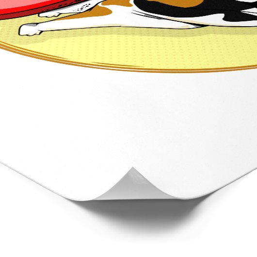 Poster beagle volant (Coin)