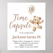 Poster Béaire Anniversaire Ours Balloon Temps Capsule Pos (Devant)