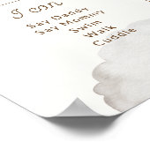 Poster Béaire rose Premier anniversaire jalon Calendrier (Coin)