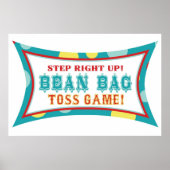 Poster Bean Bag Toss Booth Signal Carnaval Cirque Anniver (Devant)