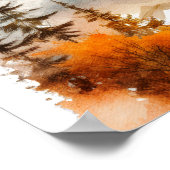 Poster Bear Adventure Fall Mountain Neutral Baby shower (Coin)