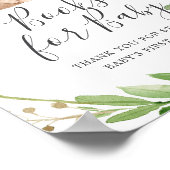 Poster Bear Baby shower Books For Baby Sign (Coin)